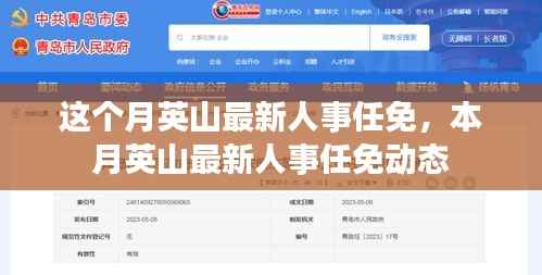 本月英山人事任免动态更新