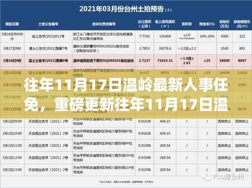 往年11月17日温岭人事任免重磅更新,洞悉变迁,共创未来